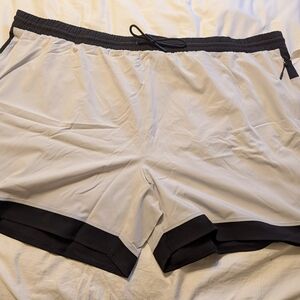 Black and White Athletic Shorts